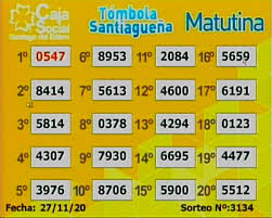 Solitamente, per preservare la dimensione ludica. Tombola Santiaguena Los Resultados Del Viernes 27 De Noviembre Diario Panorama Movil