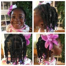 When placed above the eyebrow a barrette can draw attention to short hair, and a decorative barrette can be quite dressy. Girls Natural Hairstyle Twists Beads Barrettes Protective Style Hair Styles Kids Hairstyles Cute Hairstyles
