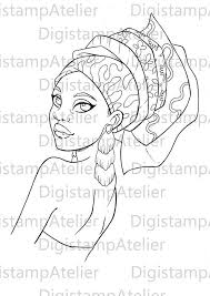 Sister Instant Download Digital Digi Stamps Digi Stamps African Art African Paintings
