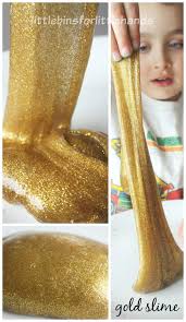 Amazing Gold Slime Recipe Glitter Glue Slime Recipes Glitter Slime Recipe Homemade Slime