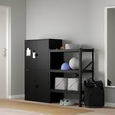 Besta aufbewkomb turen schubladen weiss lappviken hellgrau aufkleber ikea besta schrank hochkant 2 turen design folie Bror Schrank Mit 2 Turen Schwarz 76x40x66 Cm Ikea Osterreich