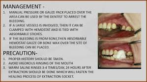 Associated outcomes after third molar extraction. Complication Of Tooth Extraction And Management