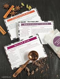 Recipe Cards Hot Fall Drinks In 2020 Fall Drinks Recipe Cards Printable Recipe Cards