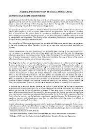There is also the danger of pressure from private. Pdf Judicial Independence In Australia And Malaysia Ahmad Fadzel Academia Edu