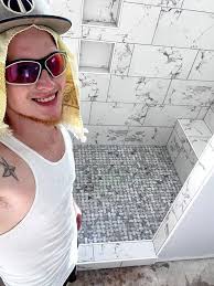 My husband, Cameron David runs our small, family business — 3D Tile. With  nearly a decade of experience, he specializes in tile installation,  repairs, and professional tile & grout cleaning and sealing.