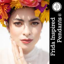 50mm-frida KAHLO With BLACK Puppy, Rhinestone/glass Pendant, Key Chain  Charm, the Bubblegum Bead Company