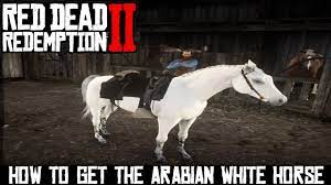 Talking about the arabian horses in rdr 2, they come in the 'superior' category and their handling style in 'elite'. How To Get The White Arabian Horse In Red Dead Redemption 2 Youtube