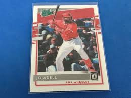2021 mlb topps heritage rookie #188 jo adell rc action variation short print sp #188. Jo Adell Rc 2020 Donruss Optic Rated Rookie Losangelesangels Los Angeles Angels Optical Holo