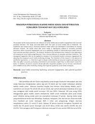 We did not find results for: Pdf Pengaruh Pemasaran Jejaring Media Sosial Dan Keterkaitan Konsumen Terhadap Niat Beli Konsumen