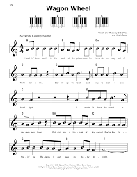 Dylan wrote the chorus during the these lyrics say that a trucker goes west from the cumberland gap to johnson city, tennessee. Wagon Wheel Sheet Music To Download