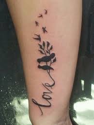 Miscarriage Birds On A Branch Tattoo Love Birds Tattoo With 5 Baby Birds For Each Baby Love Tattoos True Love Tattoo Love Symbol Tattoos