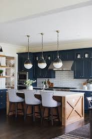 Kitchen Of The Week Check Out This Navy Blue Farmhouse Kitchen With A Subway Tile Splashback Ultr Kitchen Interior Home Decor Kitchen Interior Design Kitchen