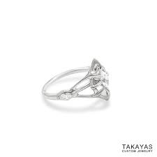 Lord Of The Rings Inspired Elven Wedding Ring Set Takayas Custom Jewelry Nerdy Engagement Rings Cool Wedding Rings Lotr Wedding Ring