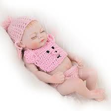 Keiumi Little Peanut Reborn Baby Doll Sleeping Girl Full Silicone Vinyl 11 Inch Newborn Lifelike Babies Kids Birthday Gift Buy Online In Aruba At Desertcart 89171151