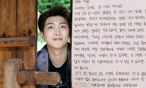 It's valentines day so i just wanted to read some cheesy funny kpop valentine cards for this video ! Bts Rm Has Responded To Your Birthday Wishes With A Sweet Hand Written Letter Culture