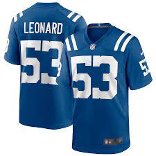Men S Nike Darius Leonard Royal Indianapolis Colts Game Player Jersey