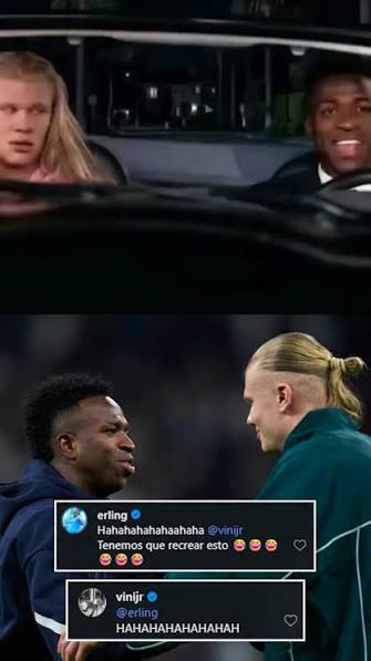 ¡EL MEME DEL DÍA! 🤣 Vinicius Jr y Haaland con la icónica escena de la  película “Donde están las Rubias?”. Lo mejor fue que Haaland le propuso a  Vini hacerlo en la vida real., #FIFAWorldCup ...