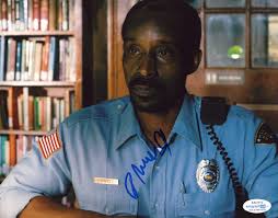 ROB MORGAN Signed STRANGER THINGS Autographed 8x10 Photo Officer Powell  ACOA COA