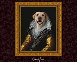 Our beautiful canvases are printed to the highest quality, and handcrafted with sturdy, hard wood frames. Custom Renaissance Pet Portrait Custom Animal Portrait Etsy