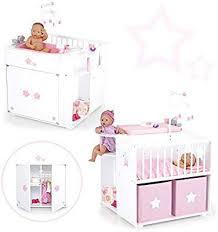 Sun Grosses Puppenpflegecenter 5in1 Sternchen Aus Holz Weiss Rosa Amazon De Spielzeug Coisas De Boneca Moveis Casa De Bonecas Carrinho Boneca