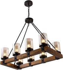 Custom typography that resonates with the british history of the owners and their experiences abroad with farm to table properties was created, along with a suite of branded items and. Vineyard 6 Light Metal And Wood Chandelier Amazon Com