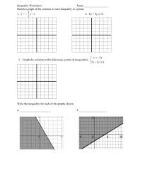 Solving and graphing inequalities worksheet answer key. Solved Name Inequality Worksheet Sketch A Graph Of The So Chegg Com