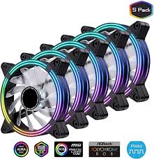 Ezdiy Fab 120mm Dual Frame Rgb Pwm Fans Computer Fan Sync Pc Cases
