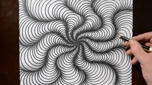 Drawing A Wavy Spiral Pattern Youtube Doodle Patterns Zentangle Patterns Spiral Pattern