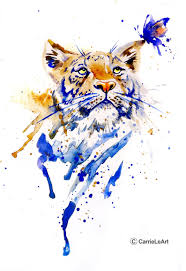 Original Tiger Watercolour Print Tiger Print Watercolor Etsy Watercolor Tiger Tiger Painting Tiger Art