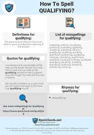 This business dictionary gives the user the basic business vocabulary used in both british and american english. How To Spell Qualifying And How To Misspell It Too Spellcheck Net