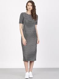 Black And White Striped Maxi Dress Online India Ether Women Black White Striped Bodycon Midi Dress 719 Striped Bodycon Midi Dress Bodycon Dress Online Women Bodycon Dress