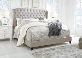 Abdiel upholstered 3 piece dresser set. Jerary Gray King Upholstered Bed Cincinnati Overstock Warehouse