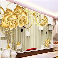 ارتفع الذهب الفاخرة الجودة Hd صورة جدارية Wallpaper 3d Beibehang المربعات البيضاء الحديثة فن تصميم ورق الحائط جدارية كبيرة Wall Mural Paper Mural Paperlarge Wall Mural Aliexpress