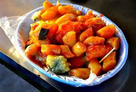 Scharfer Reiskuchen Koreanische Kuche Lebensmittel Essen Reiskuchen