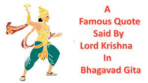 The spiritual discourse of shrimad bhagavad gita was delivered in the middle of the battle field by lord krishna. A Famous Quote By Lord Krishna In Bhagavad Gita Whatsapp Status Video Youtube