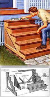 Building Porch Steps Outdoor Plans And Projects Woodarchivist Com Porch Steps Outdoor Steps Wood Projects Plans
