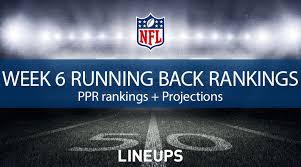Week 6 Rb Rankings Ppr Running Back Fantasy Stats Projections