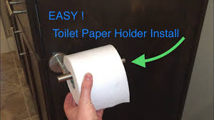 One wood toilet paper holder. Easy Toilet Paper Holder Install Youtube