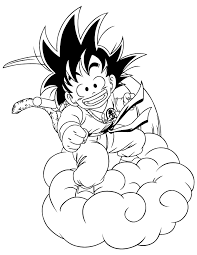 Draw outlines for the eyes, eye brows, nose & lips. Drawing Skill Kid Goku Drawing Easy