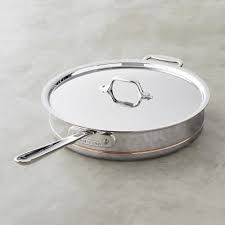 All Clad Copper Core Deep Saut 233 Pan Williamssonoma Copper Cooking Pan Saute Pan All Clad