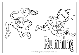 Does you child love to run? 11 Pics Of Children Running Coloring Pages Kids Running Coloring Coloring Home