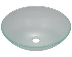 602 frosted glass vessel sink