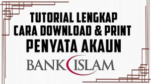 Klik ya sekiranya ada transaksi untuk dibuat. Cara Download Print Statement Bank Islam Youtube