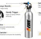 Refillable Compressed Air Aerosol Spray Can | EWK