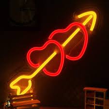 Most people don't know that you can buy flexible neon wires and create any sign you would like. 15 9 Neon Heart Light Sign Wall Decor Neon Light Sign Art Led Neon Light For Home Decoration Bedroom Lounge Office Wedding Christmas Valentine S Day Party Powered By Usb Amazon Com