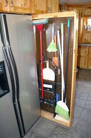 Sliding Broom Mop Etc Cabinet Pantry Design Closet Remodel Broom Storage