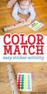 Easy Color Matching Activity Busy Toddler Easy Toddler Activities Busy Toddler Toddler Activities