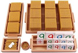 Montessori y homeschooling en español | buscando actividades para niños, metodología montessori y homeschooling. Amazon Com Montessori Golden Bead Materials Decimal System Banco Juego Matematicas Matematicas Didacticas Materiales Bebe Preescolar Educacion Juguetes Toys Games