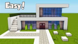 Apart from being a simple house, it has an appealing and beautiful look. Minecraft How To Build A Small Easy Modern House Tutorial 25 Youtube