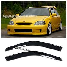 Amazon Com Fot 96 00 Honda Civic 2 3 Dr Coupe Hatchback Models Tape On Smoke Tinted Jdm Side Window Visors Rain Gu Honda Civic Coupe Civic Coupe Honda Civic